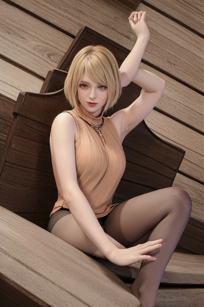 kurosaki mea、最high quality、high quality,, ((Masseter muscle area)), ((High resolution)), ((最high quality)), detailed, ((Glowing Skin)), (High leg bodysuit:1.2)、and, ((huge 、Blonde、Short Bob))、(White bondage, White shorts), Voluptuous bust:1.5, Bowl-shaped big breasts:1.5, Exposed abdomen:1.5, exposed navel:1.2, Sloping shoulders:1.4, (View from the front、Looking at the audience:1.5)、((background:White Room:1.4))