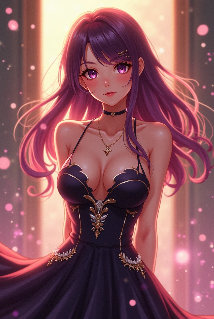 A busty anime girl