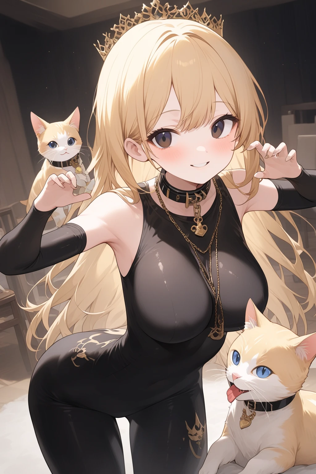 6 year old girl,All naked,White-colored skin,no underwares,With breast patches,white stockings,Super high heels,bound waist,Collar,Double ponytail gradient long hair,Lace long gloves,ears of elf,Cat ear hair card,Heterochromic pupils,A black face,Bananas in your mouth,oestrus,large tail,Sexy figure,Large breasts,get down on the bed,Spread your legs,Back facing forward,Soaked,Wrapped in a chain,SM props,Wear chains on both hands,Female dog,Meat urinal,Expectant eyes,Tattoo of the pubic bone,tmasterpiece,Best picture quality,realisticlying