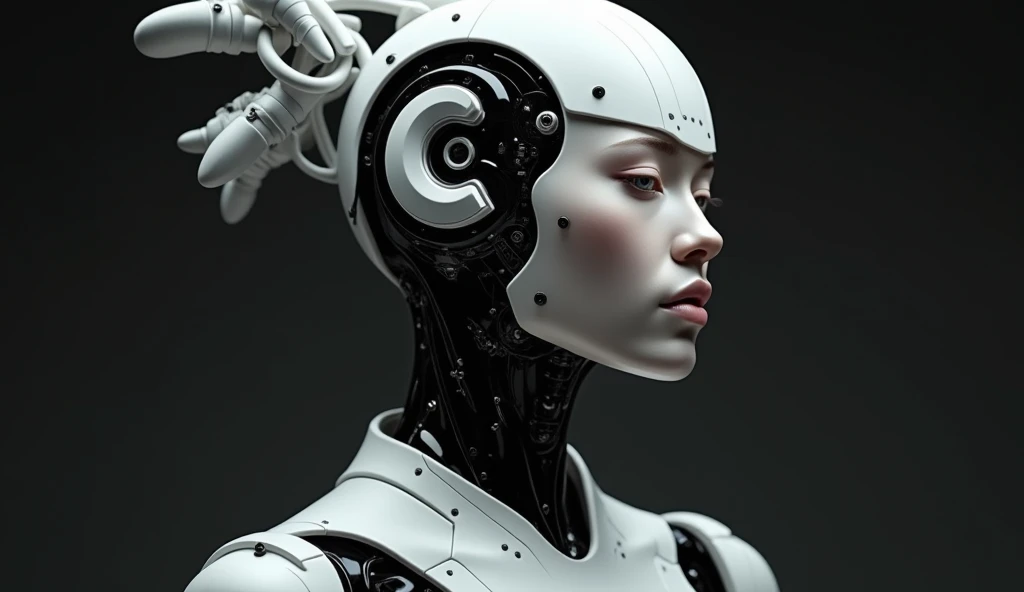 surreal cybernetics:0.4, cyber-couture:0.3, dystopian glamour:0.3, virtual realm:0.4, <lora:Lines_Clothes_XL:1>