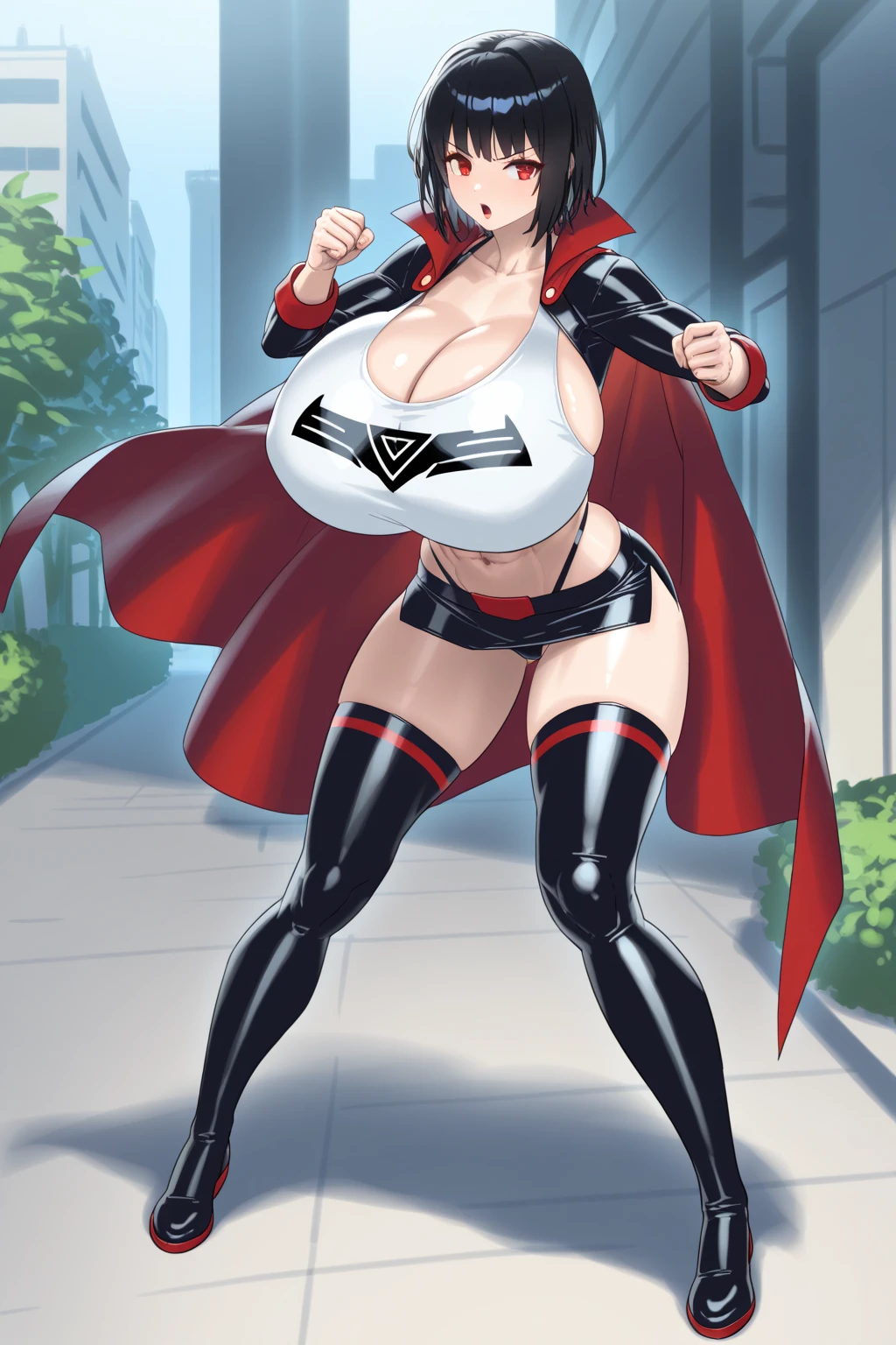 1girl, Rias Gremory, (((bimbo))), painted lips, thick lips, wide hips, thick thighs, huge ass, revealing cleavage, bubble butt, camel toe, huge breasts, posing, hands on breasts, nsfw, (best quality,4k,8k,highres,masterpiece:1.2), ultra-detailed, (realistic,photorealistic,photo-realistic:1.37), HDR, UHD, studio lighting, ultra-fine painting, sharp focus, physically-based rendering, extreme detail description, professional, vivid colors, bokeh, portraits, anime, sexy, seductive, feminine, high school uniform, thigh-high stockings, red hair, seductive gaze, teasing expression, confident, alluring, alluring pose, dominance, powerful aura, enchanting smile, suggestive, mysteriouiery background, soft lighting, vibrant colors,  texture, hourglass figure.