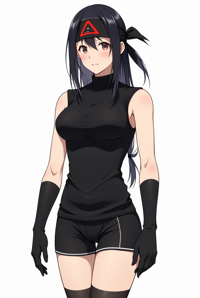 purple hair,purple eyes,(absurdres, 8k, 4k, masterpiece, hyper extreme detailed:1.2), solo, 1girl, front view, perfect face, 1girl, portrait, expressive eyes, looking at viewer, solo, standing, Female, toned body, mature female, large breasts, pale, , long hair, swept bangs, athletic body, stoic, windy hair, moving hair, moving clothes, Shorts, black shirt, , Military, battle worn, scars, messy hair, smile, happy, heroic, perfect anatomy, friendly, heroism, blue sky, sun, clouds, muscular, half body, bound, bondage, (arms behind back:1.4), (bdsm, tape gag, tape, tape bondage, restrained, best anatomy, tape wrapped, wrap gag, tightly bound, tape wrapped around face, tape above breasts, tape below breasts, sitting down, tape gag, long hair, tape between breasts, taped forearms, taped elbows, taped abdomen, taped nose, taped between arms, black t-shirt, sleeveless)
