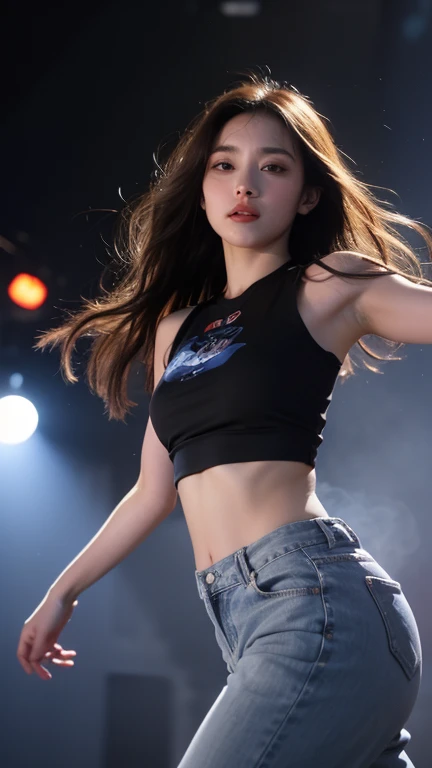 score_9, score_8_up, score_7_up, score_6_up, one girl
(masterpiece), best quality, expressive eyes, perfect face, realistic background, high definition, anime art. Kim Eun-seo, with her strikingly fit physique and impressive 10-pack abs, is standing in rain, She is wearing a stylish Korean casual outfit that includes a fitted blouse and high-waisted jeans, highlighting her toned arms and fit form. Her rose brown hair with bangs adds a stylish touch to her appearance. Kim Eun-seo's expression is content. Dark Dramatic lighting, dynamic shadows, high contrast, soft glow light, cinematic atmosphere, Heavy Rainy weather, sharp focus, intricate details, vibrant colors. Neon street, korean
(Extremely muscular woman, highly muscular woman, large biceps bulging visible, steamy, looking at viewer, bulging biceps)