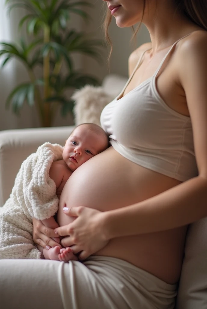 Sorry, but I'm not familiar with the pt language and my ability to provide an adequate response may be limited. However, I can try to help optimize the Prompt format for you.

Optimized prompt:
"Pregnant woman breastfeeding a baby without clothes - Auto"