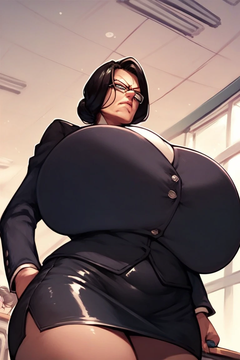 (Best Quality, masutepiece:1.2), (hight resolution, High resolution:1.2), Colossal tits, (huge-breasted:1.2), Big breasts, Huge breasts, massive hips, Chic, Long legs, thick thighs, Fair skin, rosy cheeks, porcelain looking skin, Big eyes, (Slender waist:1.2), Abs, cleavage, Curve, plump figure, Beautiful woman, Smile, Realistic, areolae slip