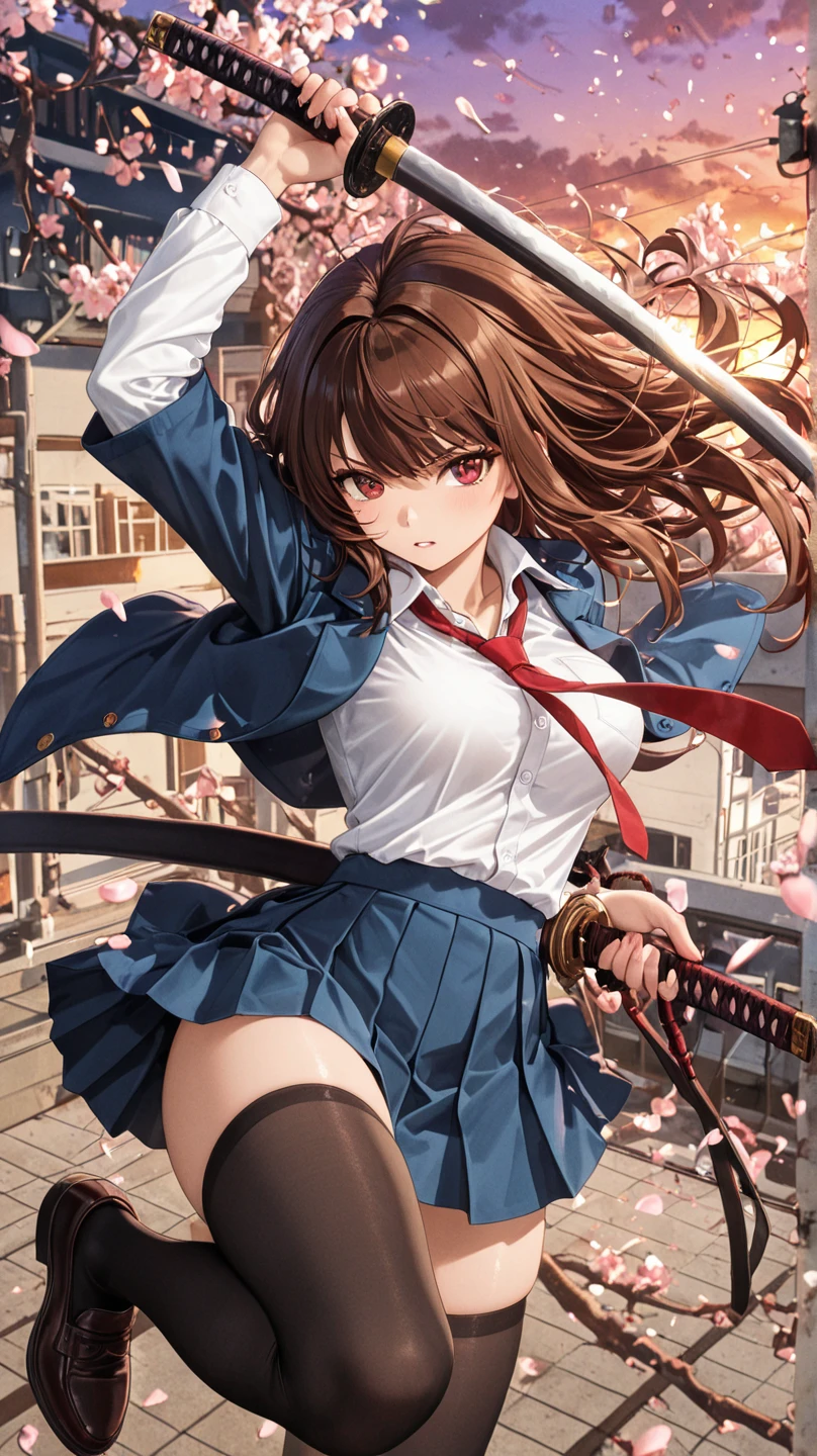 masterpiece、highest quality、Ultra-high resolution、Maximum resolution、Very detailed、Professional Lighting、anime、woman、thin、so beautiful、Sexy Suit、mini pencil skirt、Garter Stockings、High heels，Has an assault rifle、Grey Eyes、Brown Hair、long hair、Fingerless Gloves、Beautiful eyes、Pink Lips、Gloss Lip、Alone on the battlefield、A spectacular attack
