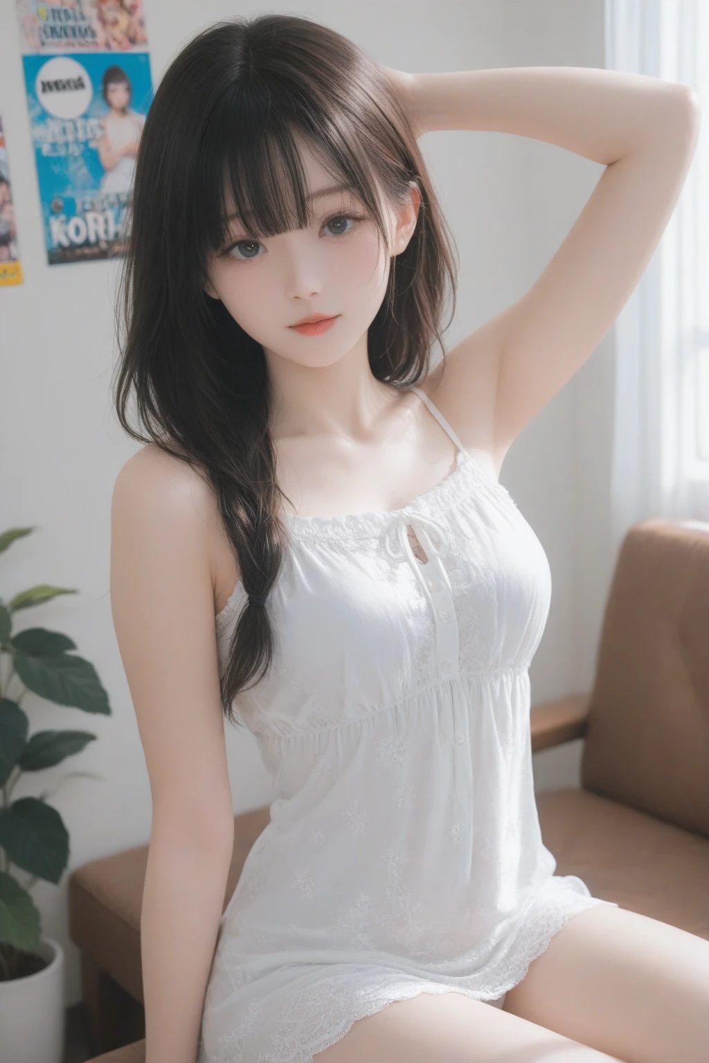 looking at viewer,high school girl,(random pose),(Thin type),(large breasts),(random hairstyle),(Highest image quality, (8K), Ultra-realistic, Best Quality, High quality, High Definition, high quality texture, high detailing, Beautiful detailed, fine detailed, extremely details CG, Detailed texture, realistic representation of face, masterpiece, presence)