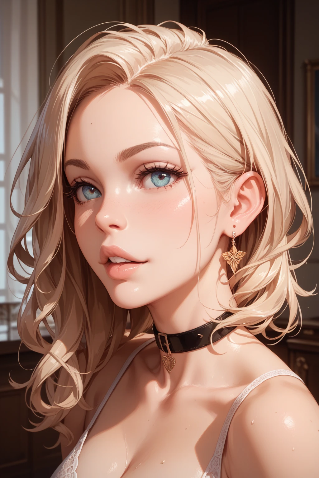 (master part, melhor qualidade:1.2), Altas, HDR, foco solo, dynamic lighting, Volumatic lighting, altamente detalhado, Sharp details, foco nítido, cinemactic, majestoso, anatomia perfeita, 1girl, ciborgue, cabelo longo preto, franja contundente, olhos perfeitos, rosto perfeito, delineador, maquiagem, seios grandes, cintura fina, quadris largos, (camelo:1.2), pubic hair, coxas grossas, space station background