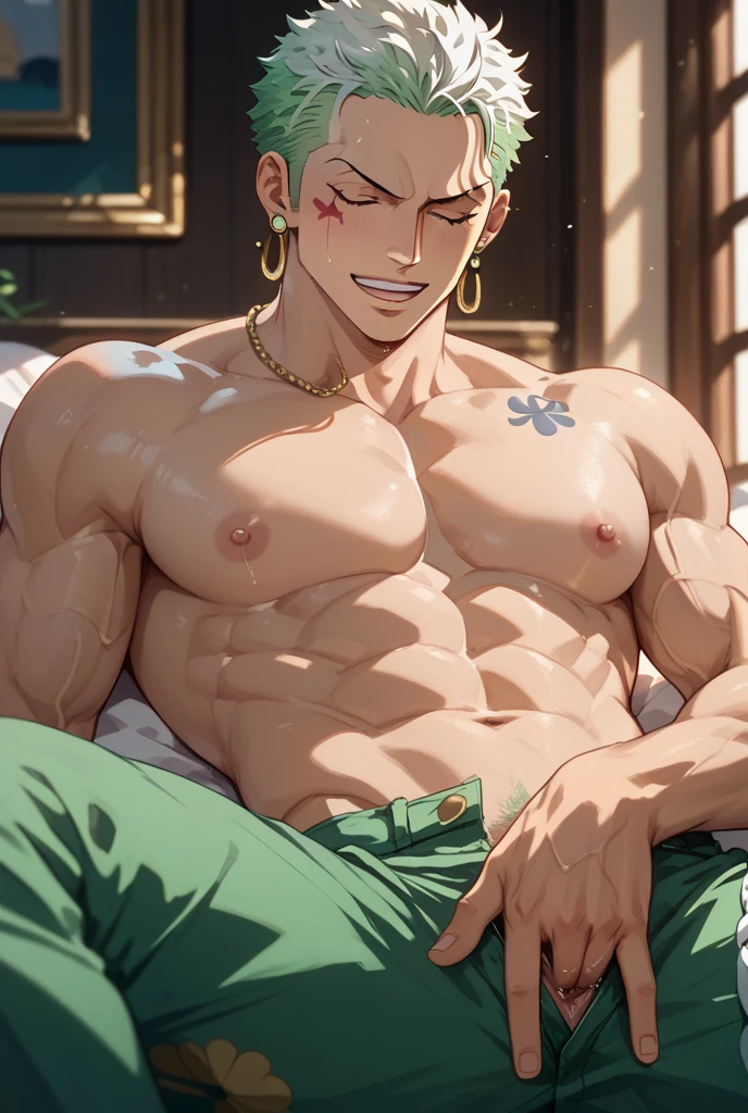 (masterpiece, Best Quality),The whole body of boy, 11 years old boy, Muscular, bodybuilder, green shirt blond freckled smile 