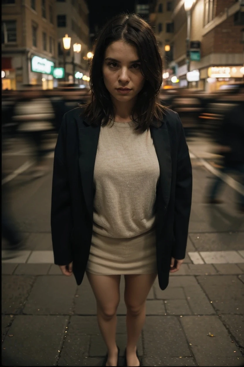 nsfw,(crowded:1.3), public area,1girl, opened brown long coat,flat chest, pubic hair,nipples,sneakers,standing,(half open mouth,scared expression:1.32),masterpiece, best quality, highres, short hair, earrings, necklace, jewelry, full body, extremely detailed face, tears

