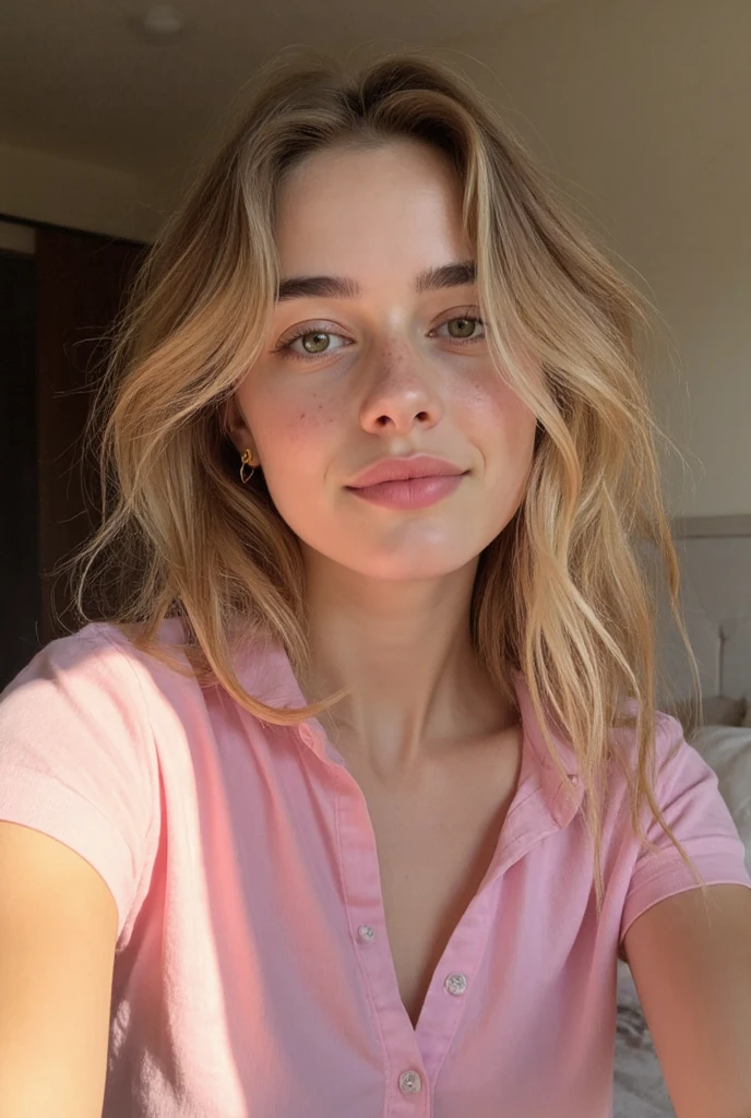 Beautiful girl with blonde