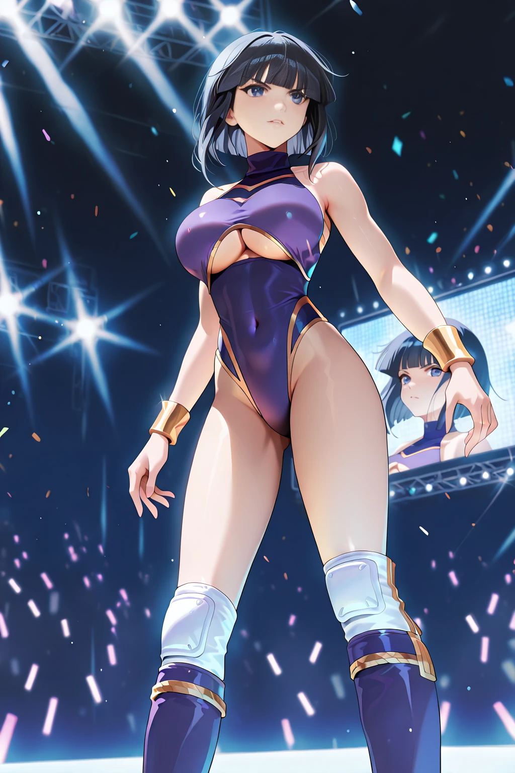 1boy and 1girl, ((A boy and a girl fought and the girl won))、 Boy ejaculating from penis、cumshot, ((Boy ejaculating after being kicked by a girl))、(High kick girl)、The girl has a winning smile with leg up、high kick、((The boy is lying under the girl))、((Only the boys lower body is shown.))、