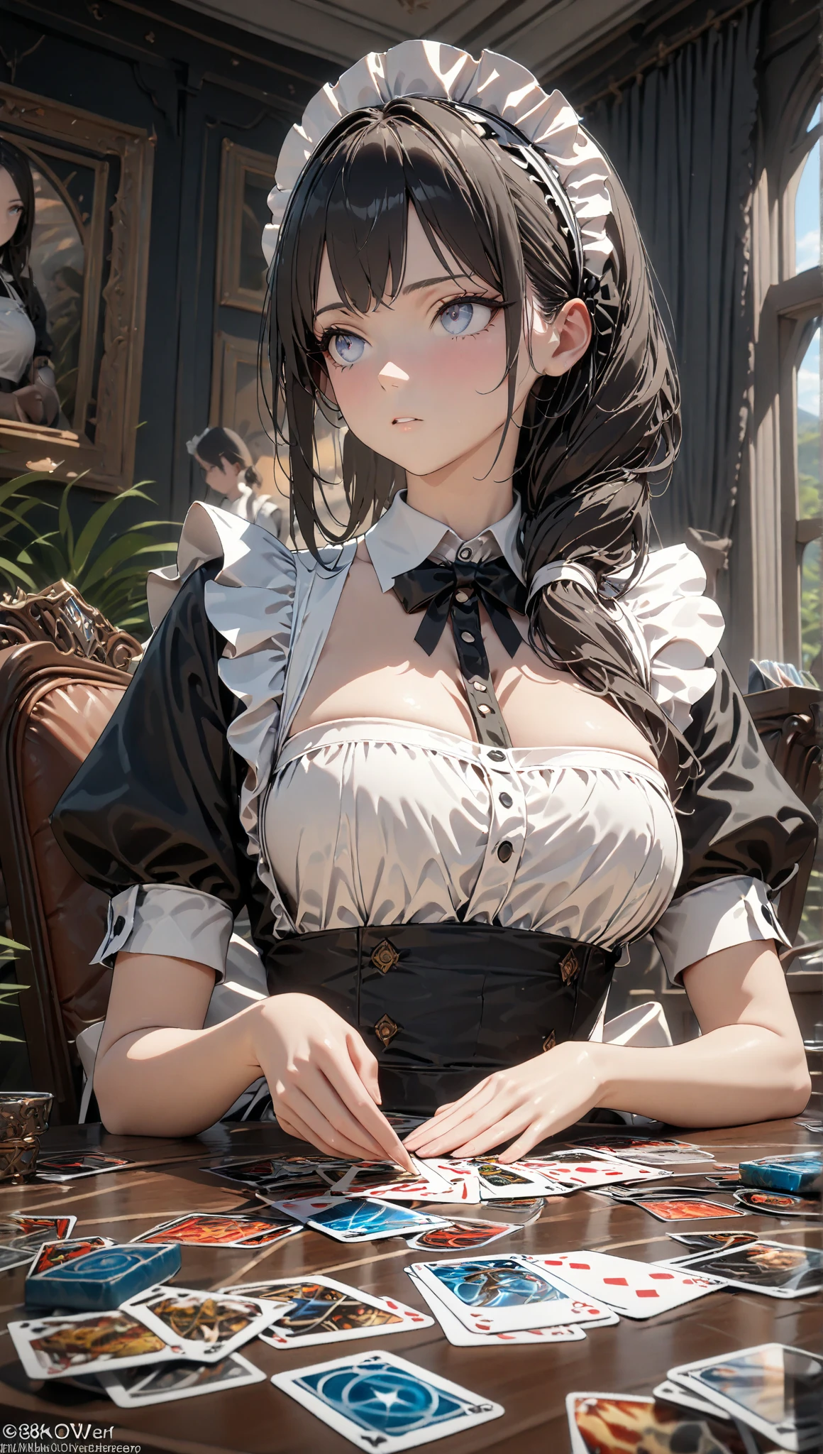 (masterpiece, best quality, super detailed, meilleures ombres), (detailed context,) beau visage, regard envoutant, yeux rouge, corps sexy, gros seins, grosses fesses, hanches sexy
