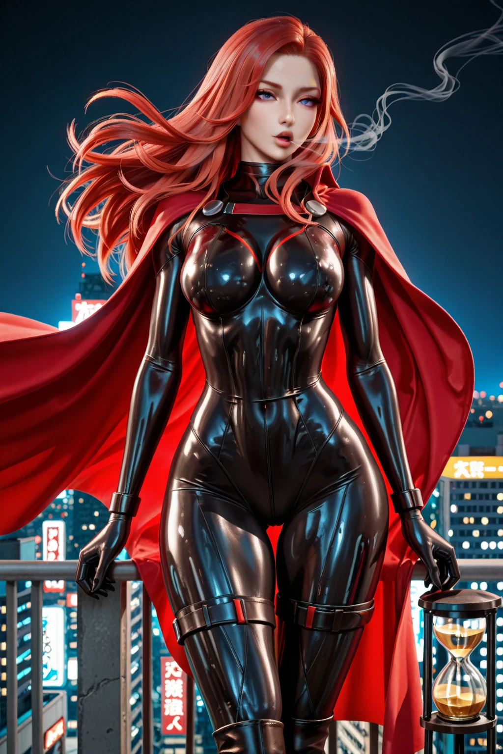 Cornethata_that_Britannia, One girl, Huge_chest, Large scale_chest, purple_eye, (thatpstick:.98), (compensate:.8), Doll Suit, Are standing_in_intention, Salute, full_body_shot, chic, thick_Thighs、High leg leotard、Crotch bite、Bare breasts、Well defined nipples、Nipples are visible、Puffy nipples、Luxurious cloak,Wet crotch、Glare、Very angry face、((tears:1))