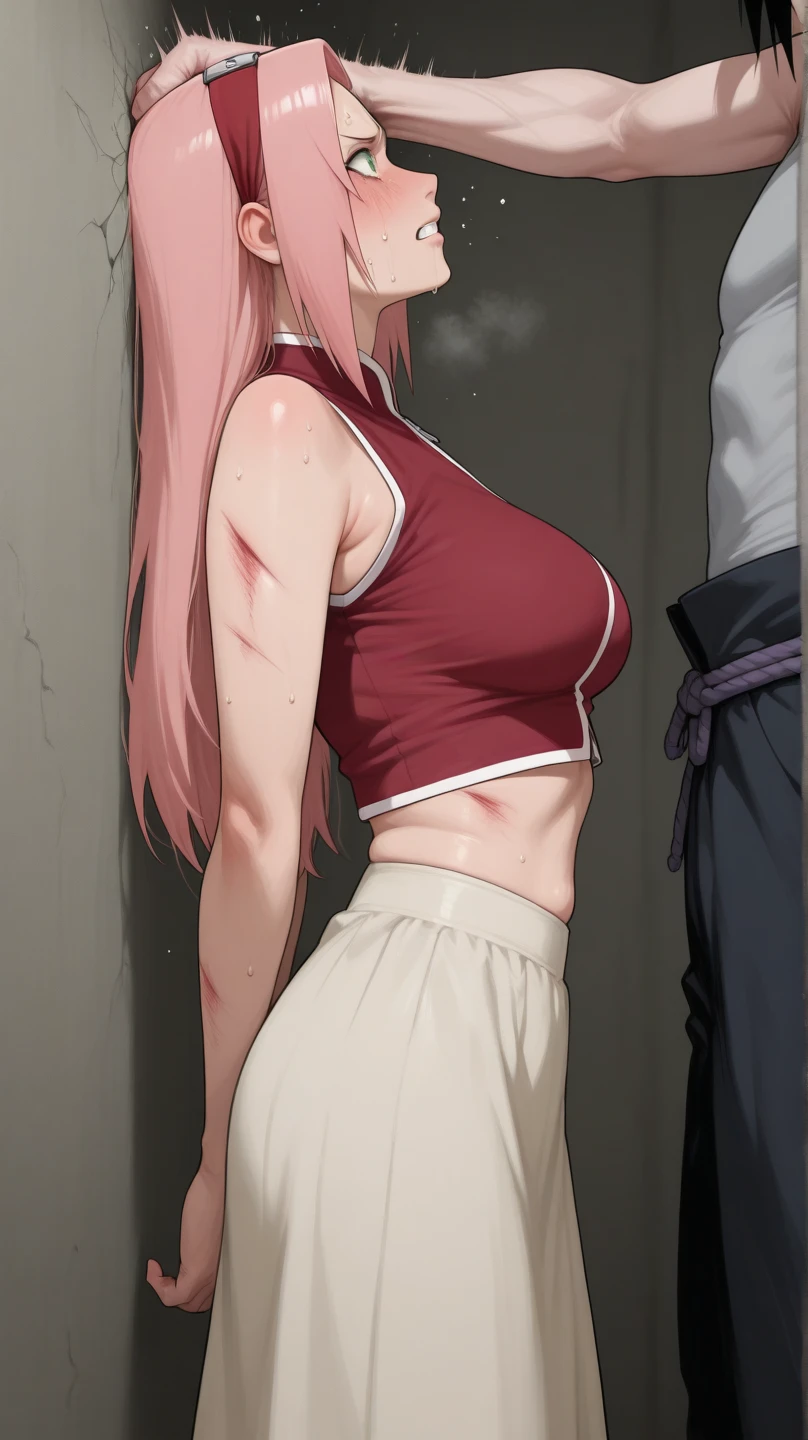 score_9, score_8_up, score_7_up, source_anime, <lora:zero-two-s1-ponyxl-lora-nochekaiser:1>, zero two, zero two \(darling in the franxx\), green eyes, hairband, horns, long hair, pink hair, red horns, white hairband,, <lora:hot-ponyxl-lora-nochekaiser:1>, hot, sun, sweat, fanning self,, indoors, tatami, sitting, shorts, camisole, white camisole, cleavage, closed eyes, see-through, nipples, navel, wet, open mouth,, , cowboy shot, dutch angle