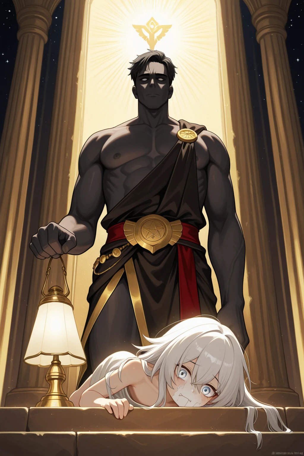 ((2 characters - young adult demi-god male with blond hair and huge sagging manly pecs is wearing //very erotic white veil clothes // and being enslaved and attacked and having sex with huge evil monstrous greek god )), NSFW, monster hentai, (size difference), ((ancient greece setting)), ((red spanked butt)), ((hyge evil monstrous god spanking young adult demi-god male)), ((young adult demi-god male is worshipping monstrous huge evil greek god’s enormous veiny cock)), (((huge evil monstrous god teasing the young adult demi-god male and asking him “do you like my huge cock deep inside?”))), ((young adult demi-god male is ashamed of enjoying sex with the monstrous evil greek god because others looks at him disapprovingly)), well drawn penis,