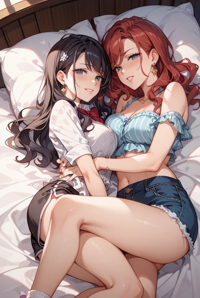 Your two headed mutated obese red haired girlfriend’s looking away from much more attractive pink haired futa conjoined mommy laying in a big bed with the younger head’s sleepover friends while the mommy head tries to jerk off discreetly to the friend with the biggest breasts. Your girlfriend is disgusted by her mother spraying white cum from her cock while masturbating her hairy cock as she’s sitting at her best friend’s house at a sleepover. your girlfriend is crying as she watches her mommy masturbate the huge cock on the body they share. Your girlfriend ashamedly lets her clearly older mother’s second head masturbate herself at her friend’s house with her thick hairy penis barely fitting out of the zipper on her tight pants. Her conjoined mother is clearly enjoying masturbating in contrast to the horror on the face of your girlfriend as she listens to her mother telling her that she has to do this to ease their big fat cock for the 8th time today. Your girlfriend is disgusted by the feeling of having her mother masturbate her and shoot cum from the massive tip of her unwashed penis onto her sleeping friend’s chest.
