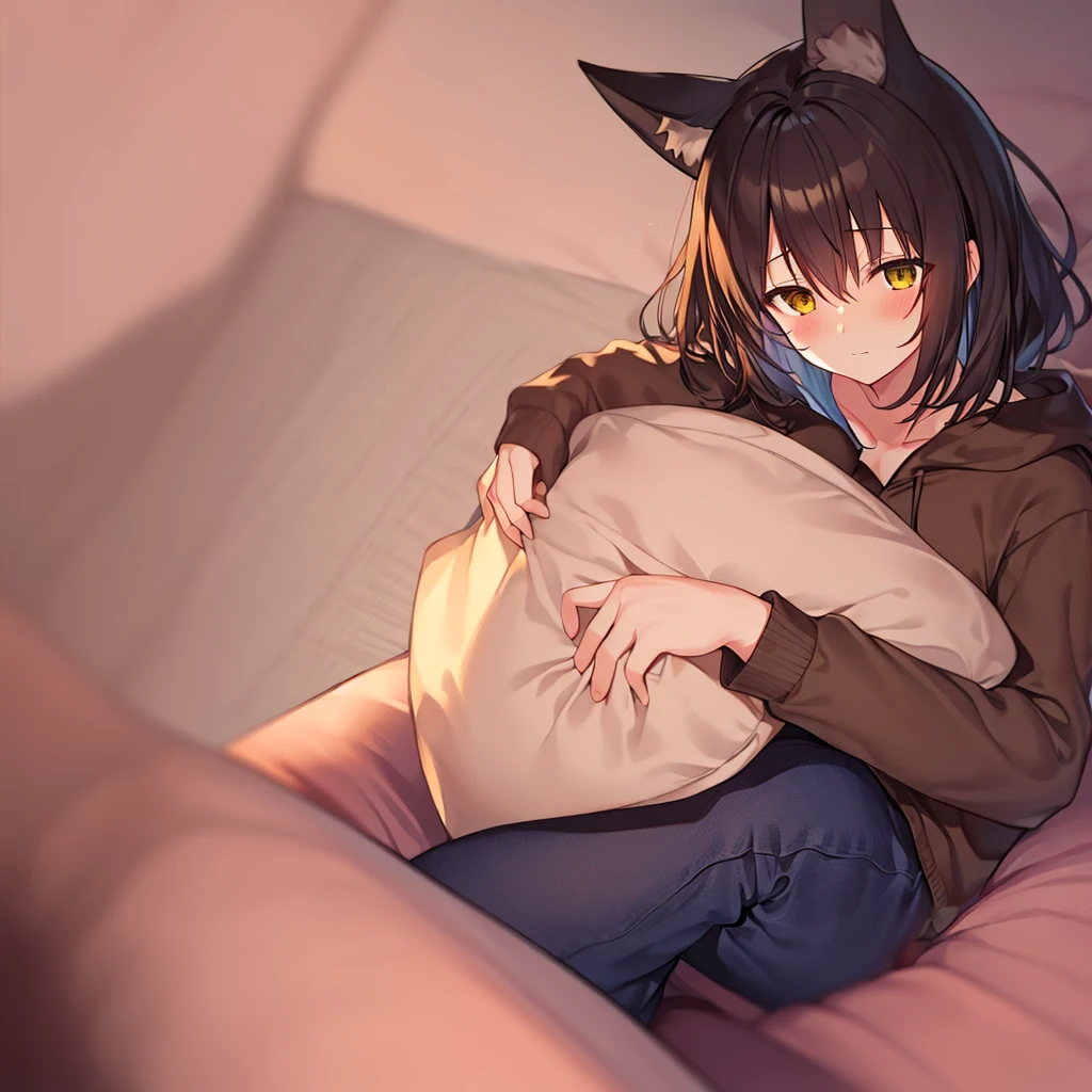 Little boy, male, boy, , black hair, brown eyes, cat ears, neko ears, neko, nekomimi