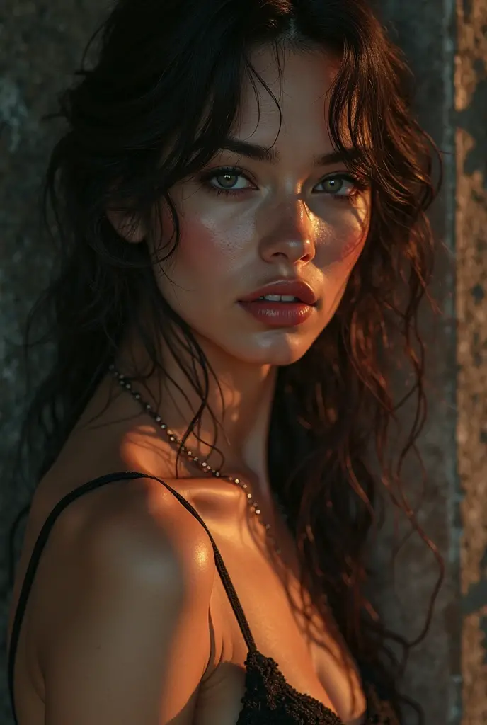 Masterpiece, the beautiful Gal Gadot, bathing in a river, long hair, very detailed lighting, dramatic, digital art trend in Artstation 8k HD high definition detailed realistic, detailed, skin texture, hyper detailed, realistic skin texture, armor, best quality, ultra high res, (photorealistic: 1.4), high resolution, detailed, Raw photo, Sharp Re, by Lee Jeffries Nikon D850 Film Stock Photography 4 Kodak Portra 400 Camera F1.6 Lens Rich Colors Hyper Realistic Realistic texture Dramatic lighting UnrealEngine trend in ArtStation Cinestill 800