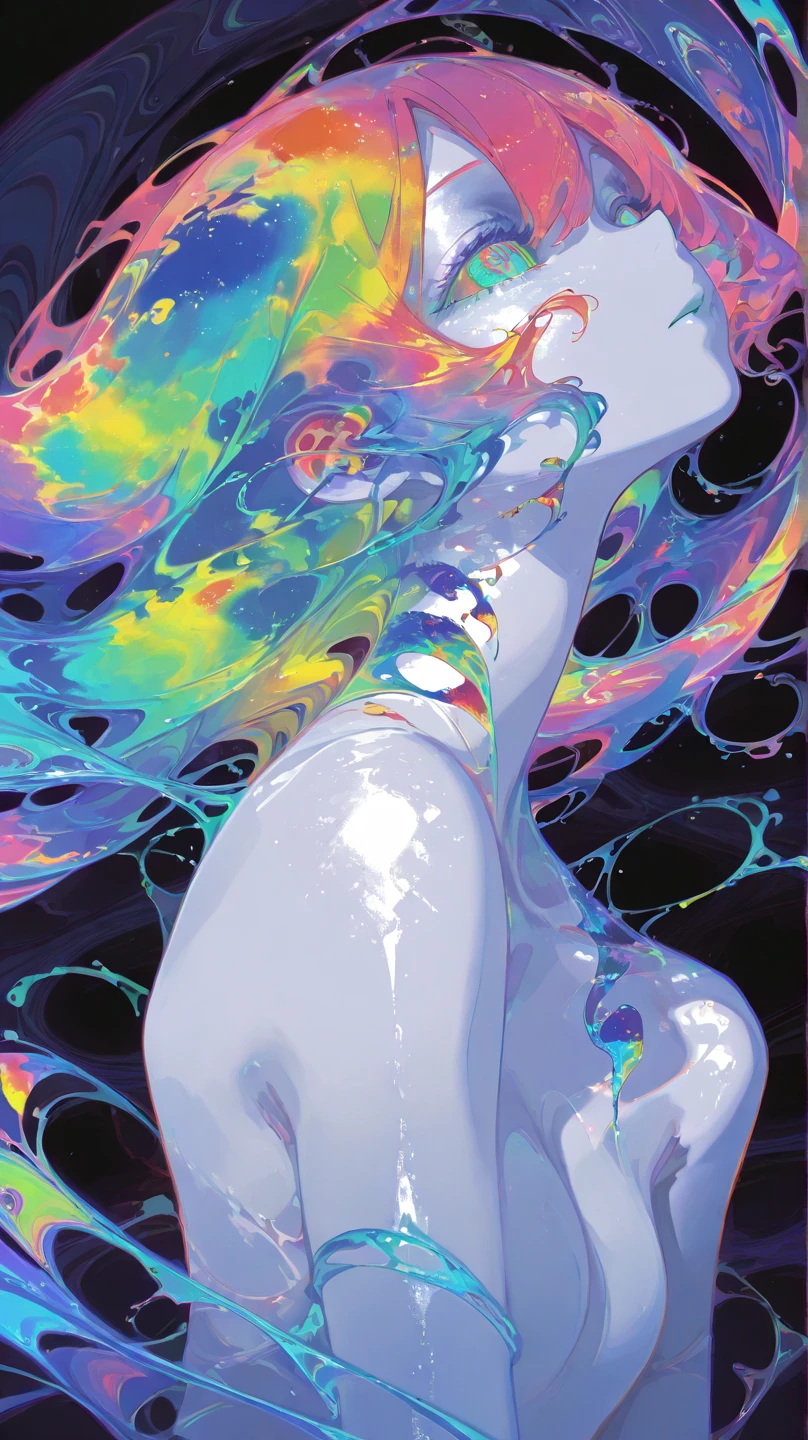 (masterpiece, Better品質, Better, official art, beautiful and aesthetic, exposed for a long time: 1.2), smooth movement, attractive pattern, 1 , Adult women in Brazil, freckles, jade eyes, Black Lob Hair, portrait, alone, Systemic parts, Look at the observer, detailed background, detailed face, (Crystal AI, Crystal Theme: 1.1), elemental water sprite, spinning water, controlling water, Very Long Fantasy Magic Dress, dynamic pose, Particle Floating, etheric dynamics, water, vapor, background sea , blue tone, Costa, fantastic atmosphere,