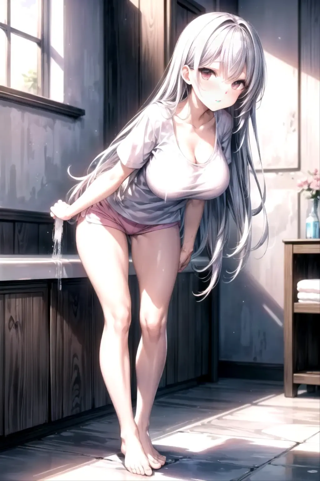 (((((Best Quality, 8K, 32K, masterpiece, 1.2)))),{{solo}},((nsfw:1.5)),{{{Character reference: ToLove Ru's Kotegawa Yui:1.2}}},((perfect beautiful face:1.2)), sitting on sofa, ((A man putting soap cream on her public hairs of crotches and removing her public hairs together with cream, removed public hairs with cream:1.3)), leaking pussy juice from, high quality of vagina, vivid pussy ,((a lot of public hairs:1.3)), embarrassed,