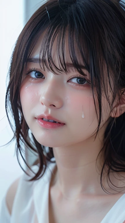 Big eyes、Big black eyes、Drooping eyes、Completely naked、topless、beautiful breasts、normal breasts、bottomless、All naked、naked、No underwear、not wearing anything、short bob、loose curly hair、I was injured、bleed、endure the pain、A painful look、It hurts、I was scared、It was scary look、はAre crying、Are crying、I'm crying、It was scary、trembling、alone, idol face,cute、18-year-old、Japanese、 delicate girl, Frank, Sophisticated, thin arms, innocent eyes, cheek, shiny pink lips、Keep your lips open、depth of field movie light、blurred background、目 focuokeh dof、professional lighting、soft light、(NSFW:1.1)、bodice subian、beautiful feet、asuka saito、body photo、standing、standing、injury,bleed、bodice subian、It was scary、はAre crying、I'm crying, on body,,standing、 masturbation, juice,saliva trace,body fluid、A painful look、hold back defecation、leaking、thin、traces of being attacked、