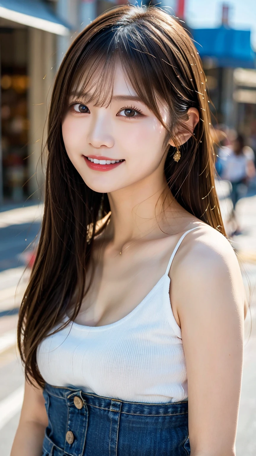 Highest resolution, 4K, Masterpiece: 1.3), A Japanese lady, Sexy: 1.1, fine eyes, Slender figure, Realistic teeth, double eyelids, full body, best quality, detailed, feminine, wide angle, at the cafe
