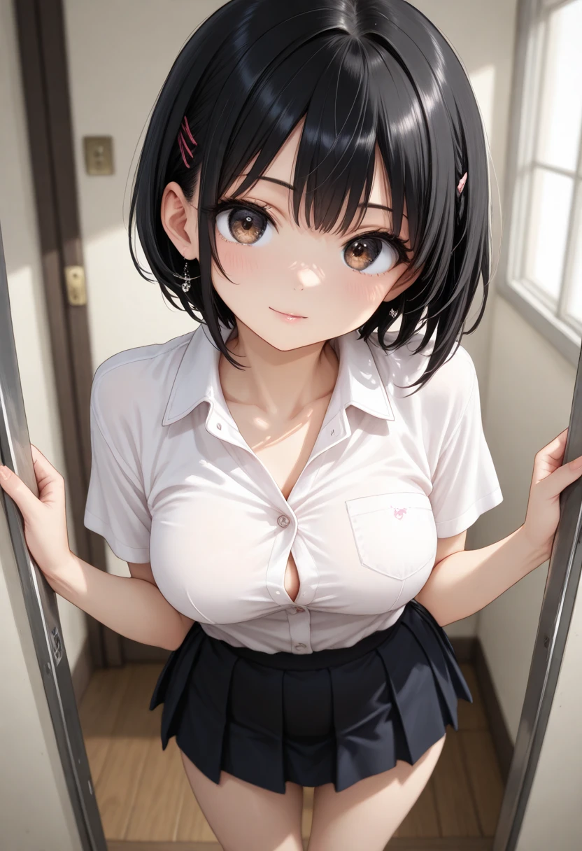 Beautiful illustration、top-quality、超A high resolution、Professional、Cute little girl s、10years old girl、
Cute One Piece Clothes、Sheer clothes、Turn up your skirt、Show white panties、((Bitten underwear))、
Black hair、Okabo head、Bangs、Well-groomed hair、Black eyes、Faces of schoolchildren、put out the tongue、White sweat on the face、
Small、nipple erect、pointed Nipple、a navel、Show me your pants、lovely thighs、glowing thigh、skinny legs、
embarrassed from、Nervous crawling on all fours(Raise your buttocks)、
atlibrary、