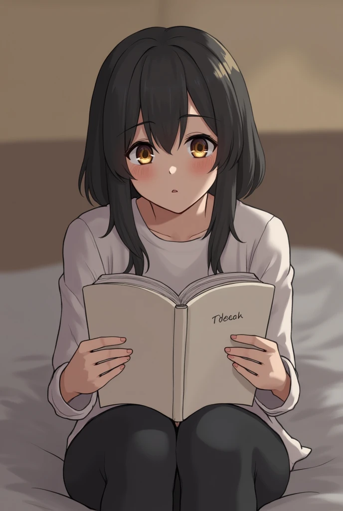 Hot girl reading book
