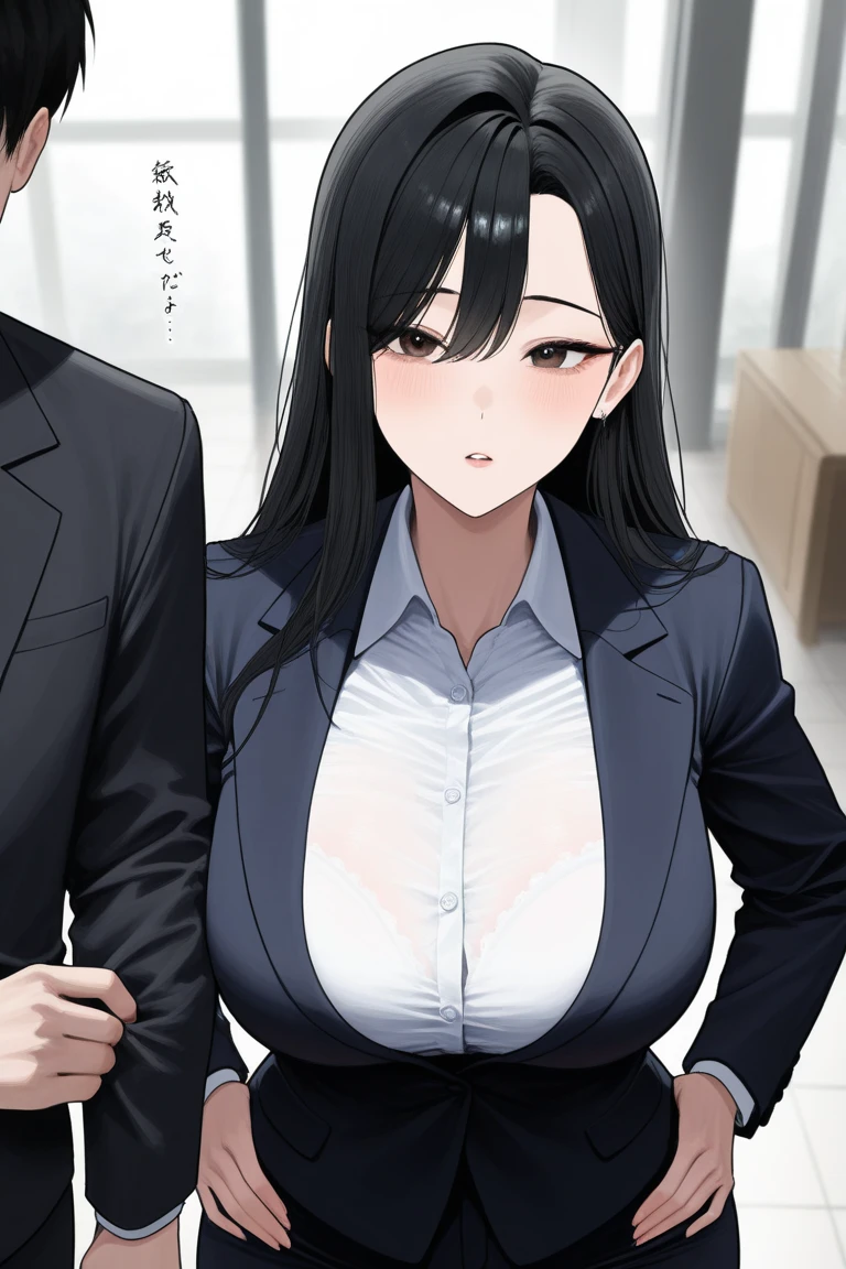 draw a random noir themed comic book cover with very high detail and a male old retired detective protagonist, who has a younger woman sidekick, protagonist dressed in a grey 3 piece suit with a white shirt and blue tie, the female sidekick dressed ina purple shirt, black pants.,big breasts , earrings,Comic name in bold font in orange, black and white illstration. ultra detailed characters, depth of focus background, beautiful female , grizzly old man