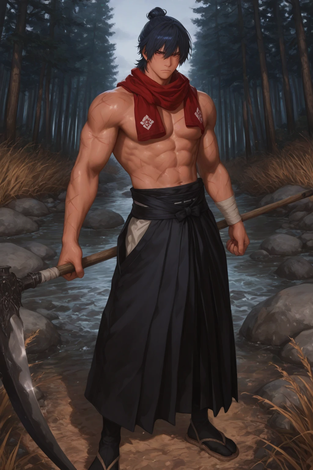 ((A male innocent version of red riding hood wearing short minimerotic dress)), NSFW, hentai, he is on his way to his grandma, (beautiful fairytale forest setting), he is lewd and lifting his skirt, ((bulge under the mini skirt)), ((dripping fat cock under the skirt)), ((he is becoming horny as he has wet dream about huge monstrous wolf fucking his butthole)), ((artstyle inspired by Ppatta’s hentai yaoi comics)),