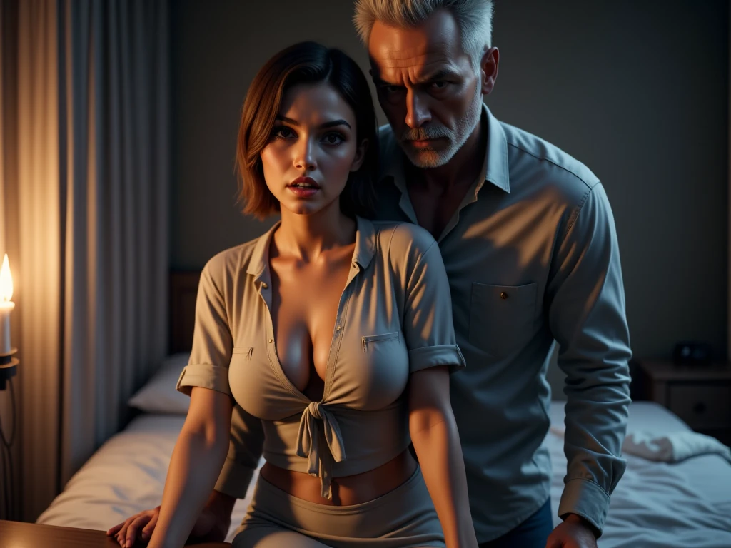 NSFW,
,,,
(School:1.6,classroom:1.6,netorare,From the side:1.6,cowboy shot:1.4),
(couple:1.6),(couple:1.8),(My husband has detailed skin.:1.6),
(wife is An old hag:1.6,aging:1.5,facial wrinkles:1.2,wrinkled face:1.2,There are wrinkles around the eyes:1.3,Has nasolabial folds:1.4),
(An old hag,crawl on all fours:1.6,sex, rape:1.6, Man on the butt side:1.6, Man Grabbing Woman's Waist:1.6),
(Pregnant:1.6,blush all over the face,Trembling breasts, buttocks, and stomach:1.6,huge firm chest,saggy breasts,huge areola,milk),
(jacket falls off:1.6,the shirt falls off:1.6,blouse falls off:1.6,skirt slips down:1.6,bra slips down:1.6)
(Show your chest and hips:1.6),
,,,
(((masterpiece))),(((highest quality))),(((4K,8K))),(((Very detailed CG))),(((High resolution, very unpleasant))),
(((realistic illustration,realistic,depth))),(((1.5 intricate details))),((((super wide shot)))),
((((UE5 screenshot))),
(beautiful eyes, fine eyes, pretty eyes, natural eyebrows),
,,,
strong light