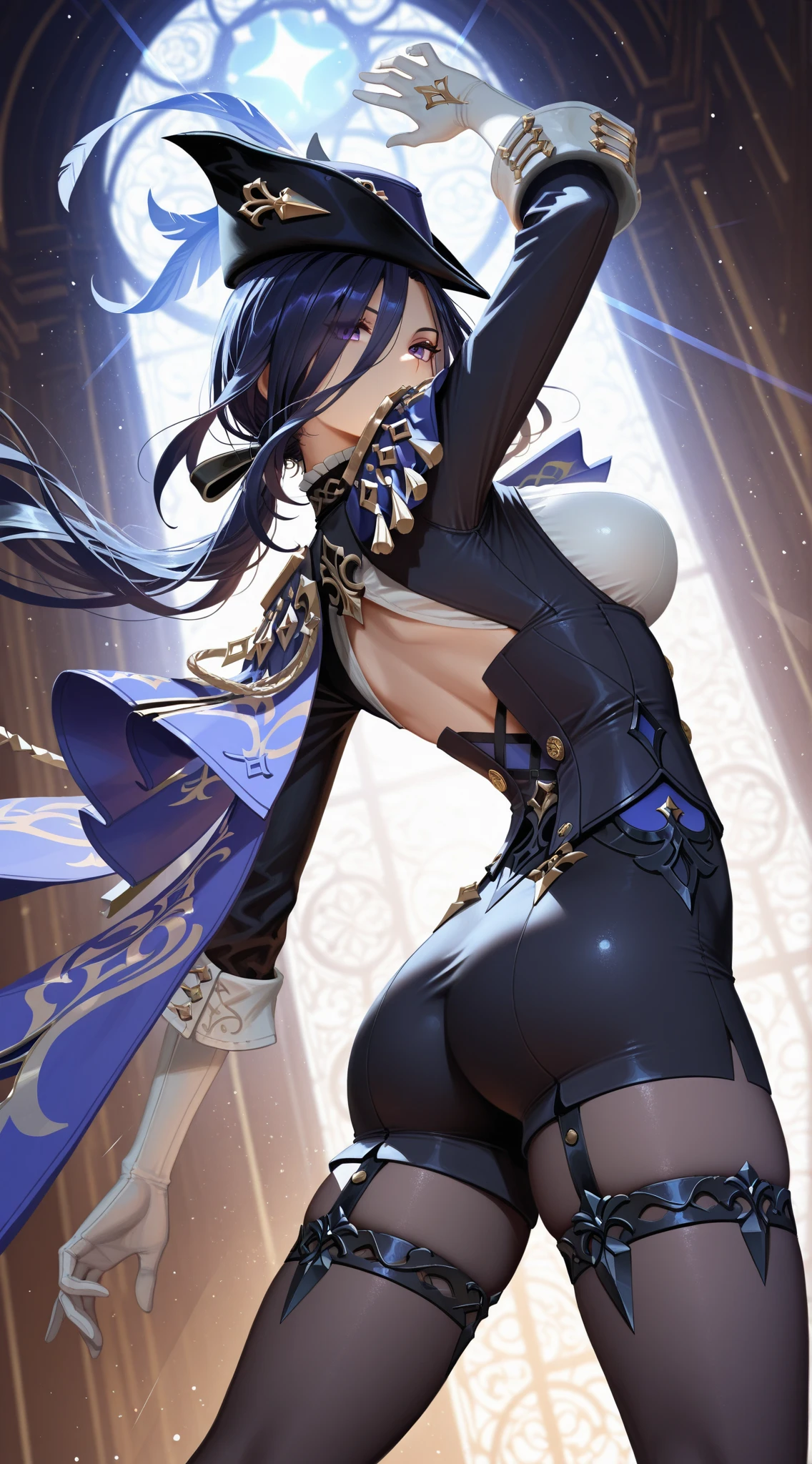 Bigchest，爆乳，Royal sister，blacksilk，long leges