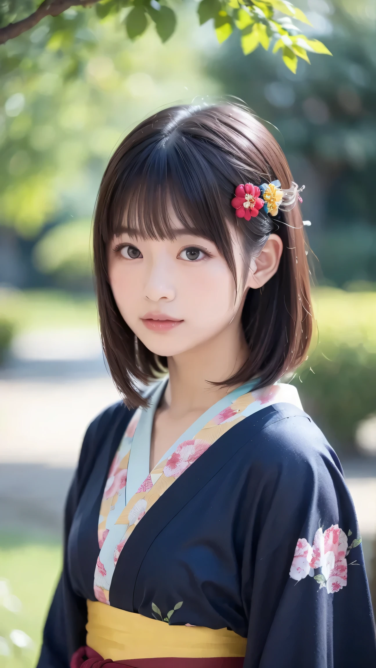 (8k, raw photos, top quality, masterpiece:1.2), Highly Detailed RAW Color Photos, professional photo, (realistic, photo realistic:1.37), (top quality:1.2), Cinematic Light, (Very detailed face:1.2), (masterpiece:1.5), 1girl, solo, upper body, waist, black hair, BREAK
Ancient Temples, Lush Garden, bright colors, Quiet Pond, Traditional architecture , cherry
breaks
Bokeh pictures, (soft focus):1.2, Blurry Highlights, dreamy atmosphere, Shining circle, captivating depth
breaks
(Japanese Kimono, hair ornament:1.2)