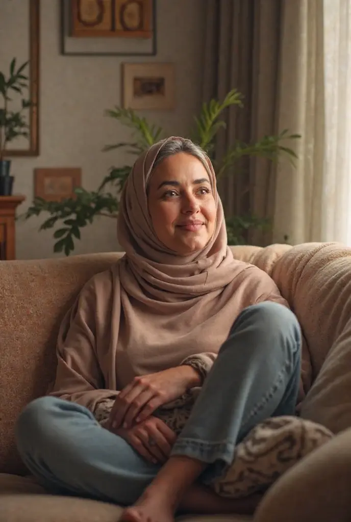 Wide view, close up, Highly detailed CG Unity wallpaper,full body, matured malay woman in hijab,45 year, glasses, big breast nipple, naked Next to him is a male his hand is tucking in the vagina girls, sleeping in living room portrait photography, lying in living room naked, mid shot photo, ultra detail, professional photograph with professional lighting, smile, light blue carpet, living room, sexy seducing sleep pose, slim,real,6k