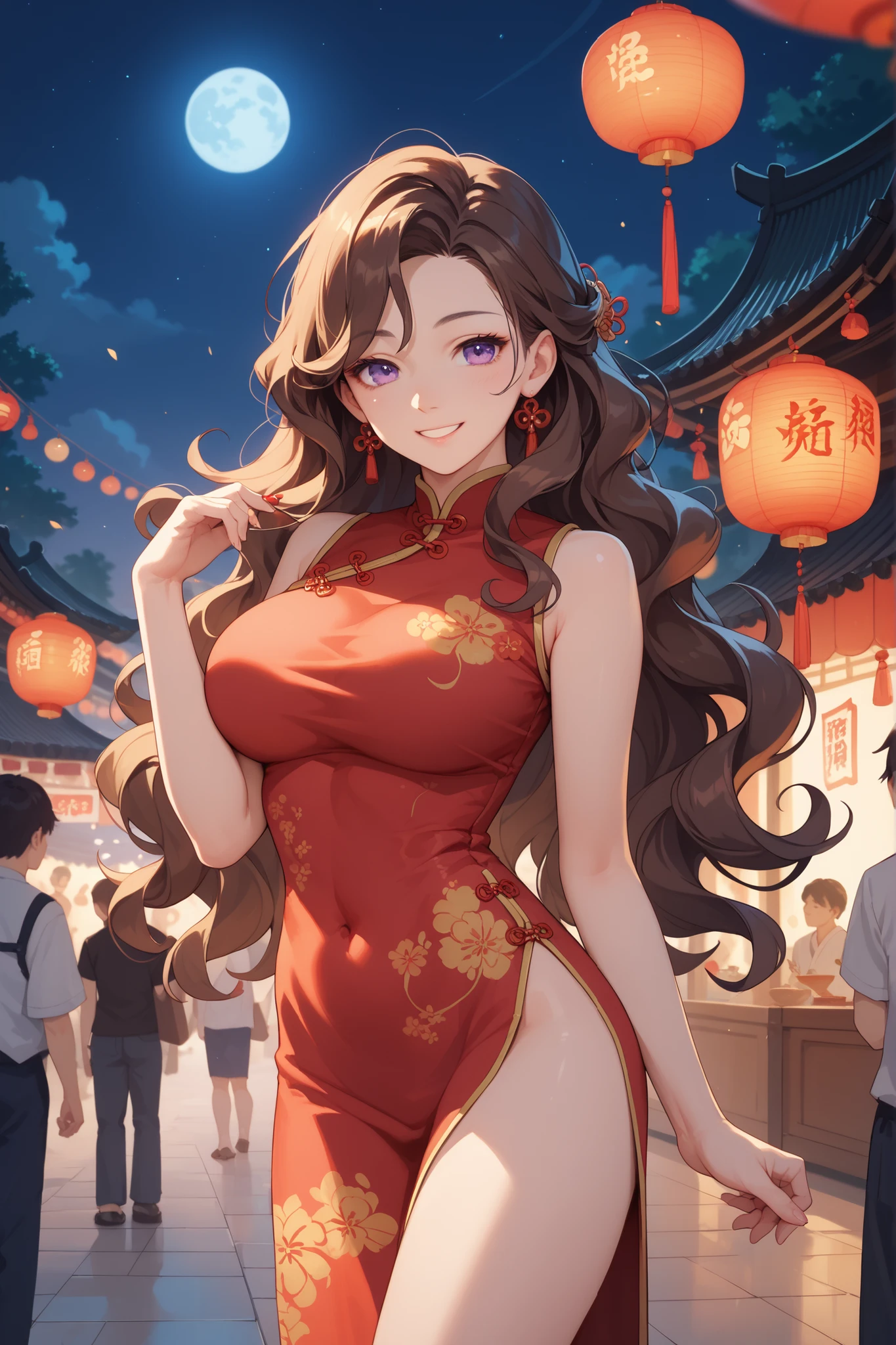 in a bustling market，People are walking bustling through，Various tables and tents are set up。The market is filled with animation atmosphere，It’s like blending into a jade camping world。In this corner of the market，There is a picture showing the characters in the anime-Yu Ruying and Jiulang。Their images look like they came out of anime screenshots，vividly displayed in front of people。The entire market has created a strong animation scene，It’s like traveling to the animation world of 2012。

The market is crowded with people，Overcrowded，Some people are purchasing goods，Some are enjoying the food，Some are listening to the performance of street performers。The rhythm of music and laughter echo in the market air，Adds life and vibrancy to the whole scene。The market was caught on camera，Like a screenshot from an animated movie。

In this animation market，Every corner is full of detailuildings、Signage、Merchandise stalls，Everywhere makes people feel happy and excited。The characterpressions and movements are instantly frozen on the screen，Show the personality and charm of the character。The colors in the market are bright and rich，Delicate depiction makes the whole picture come alive，You can feel the lively atmosphere of the market。

The entire market is illuminated by soft lights，Create an atmosphere like a fairy tale world。Lights shine on people&#39;s faces，Highlight their expressions and features。Detailed shadow and light changes，Create realistic and engaging visual effects。

This is a high-quality painting，Present 4K or 8K level of detail。Every detail in the picture is presented very realistically，It&#39;s like you can see every hair at a glance，The texture of each 。colors full、Layered，It gives an immersive feeling。This painting is like a work of art，Capable of touching the viewer&#39;s heart。