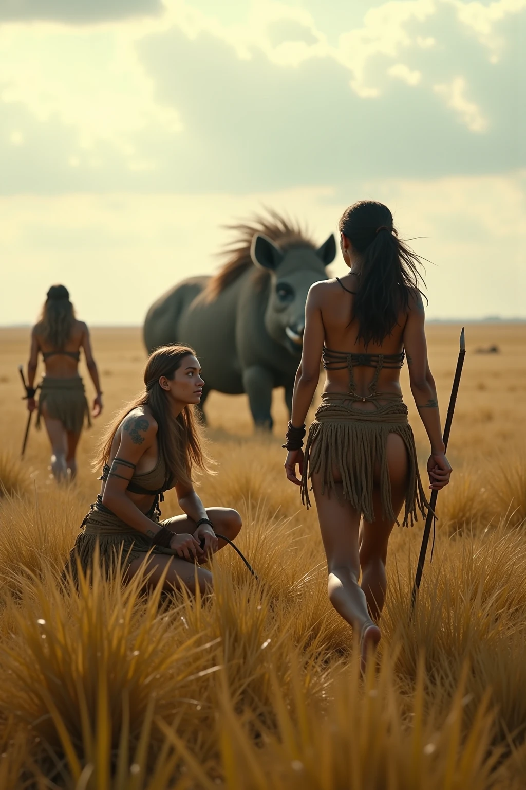 Primitives,mtu,Primitive tribes,Chase your prey,Wooden weapons,Bone weapons,Wearing animal fur,Bone necklace
