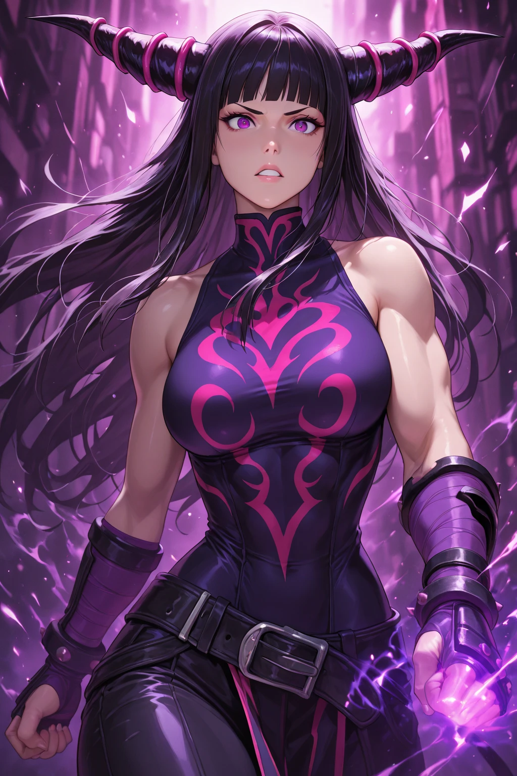 (master piece, best high quality image, high fantasy genre, very good detailed image, very good detailed character, very good detailed background, very detailed textures, carefully detailed and textures, character alone, hellraiser aesthetic)
{{((1:character: 34 years old black hair male man abomination, (very pale skin, blue eyes, very long black shaggy hair, angry face, purple veins around the body, hands with sharp finger claws), (red bone shoulder pads, black pants), (ruined city streets, red fire all around, standing patiently, wrathful expression))}}
