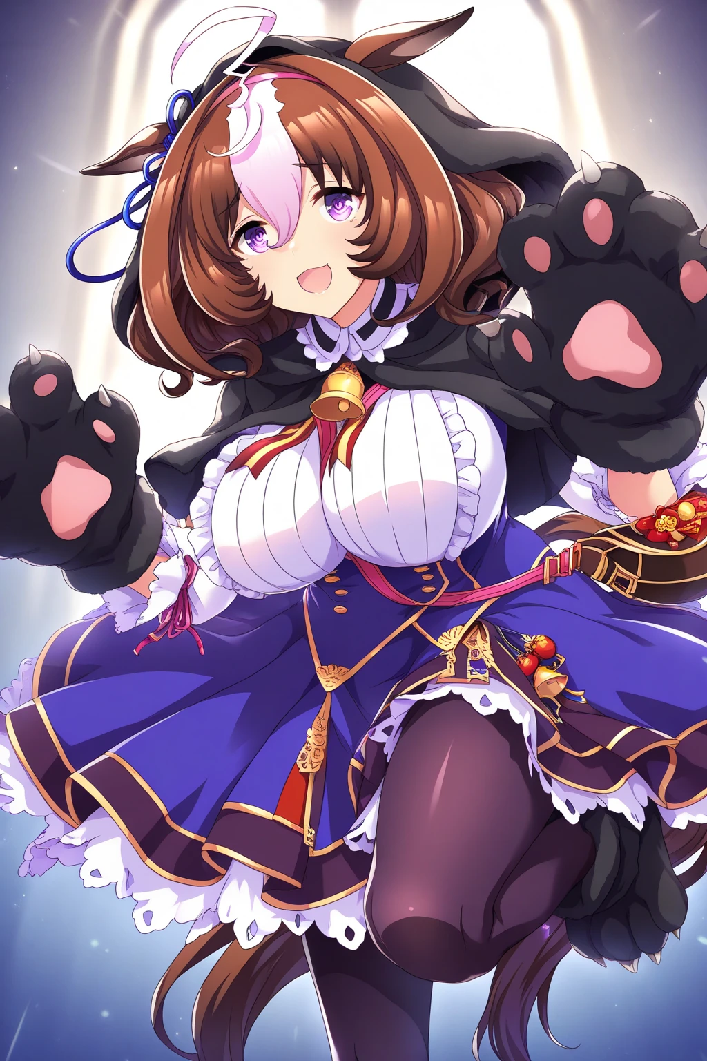 masterpiece, Highest quality, 1 person, Meishi 0d0t0, Blue Skirt, shirt, Horse tail, Blue clothes, blue ear ribbon, ribbon, White legwear, frilled shirt collar, White gloves, pink hair band, White Pantyhose, Shoulder bag,,smile,blush,Spread your legs,(Huge breasts:1.8)、Leg spread、Open your legs、Pussy、Thick white love juice、Drip a large amount of love juice、orgasm、Background Nature、Intense masturbation、Intense masturbation、Flip up your skirt、clitoris、Black tights、Urinating、incontinence、peeing、Transparent clothes、pee、Massage the breasts、Sweat、Put your finger in、Violent sexual activity、sex、Violated by tentacles、Tentacles enter the、Lots of tentacles、Tentacles get inside clothes、Tentacle Insert in Pussy、Vaginal mass 、Tentacle Rape、blowjob、Titty fuck、Suspension、Insert、Tentacles wrap around the body、painful、Agony、Feelings of despair、reject、Reluctant、rape、Cramp、Masturbation、Tentacle restraint、shame、Uterine distention、Massive in the uterus、belly swells、Covered in sperm