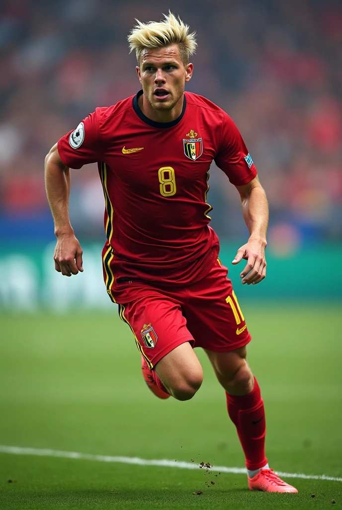 Kevin de bruyne in wet football shirt