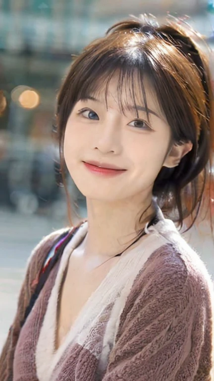 ((Best Quality, 8K, Masterpiece: 1.3)), 1girl, Slim Abs Beauty: 1.3, (Hairstyle Casual, Big Breasts: 1.2), Dress: 1.1, Super Fine Face, Delicate Eyes, Double Eyelids, Smile, Home