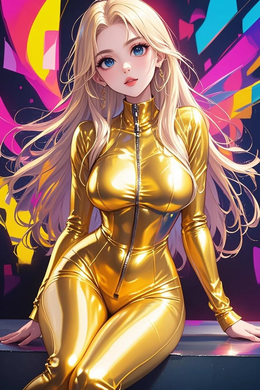 tmasterpiece，（tmasterpiece，top-quality，best qualityer），1girll， jewely， long whitr hair， Golden hair，Black color hair，Silvery-white hair，Maroon hair， 独奏， 耳Nipple Ring， ssmile， motorvehicle， choker necklace， sun glasses， looking at viewert， bangle， The Car， A plant， high-waist pants， groundvehicle， Sat down， exteriors， daysies， nedium breasts，Open navel，  dark skinned female， Colored glasses， buliding， Dark  skin， hoop earings， circle glasses， Estampados florales， choker necklace，grinning smile，a black choker，collars，Laser cloth，Sexy bikini，holy rays，gold foil，Gold leaf art，glitter drawing，Correct anatomy，Detailed face, Detailed eyes，