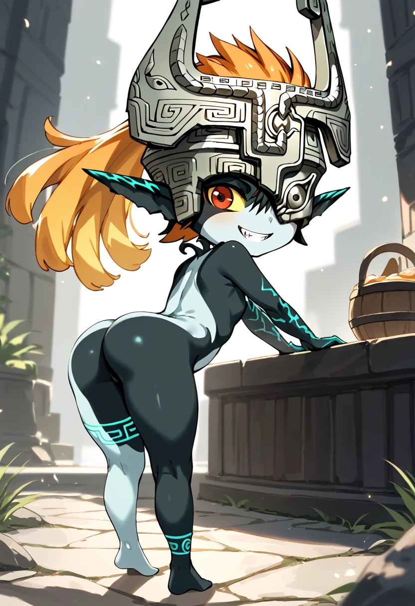 score_9,score_8_up,score_7_up,score_6_up,score_5_up,rating_explicit,1 girl,imp midna,close-up,cute,short,big ass,shortstack,large breasts,drunk,innie pussy,sitting on bar,mug,pleased,looking at viewer,tavern,night,juice dripping from crotch,1 boy,being watched by link,legend of zelda,blonde hair,blue eyes,worried,high detail,digital art,anime style,best quality,absurd res,sharp focus,<lora:Smooth Anime 2 Style SDXL_LoRA_Pony Diffusion V6 XL:1>,