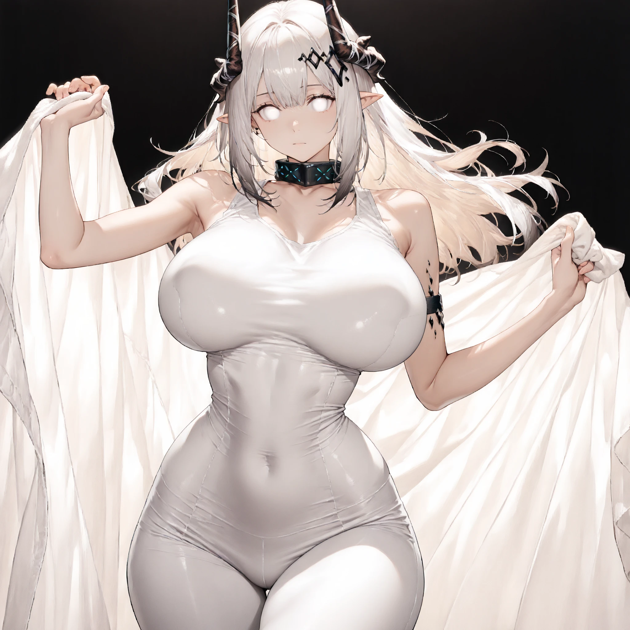 Close-up of a woman with white hair and stunning face,White-haired God,huge ,epic beautiful characters,Amazing goddess,long legs,Yuzu控,nipple,whole body,horns on head,鳞片布满whole body,Wings are born on the back,Dragon Queen,dragon girl,no clothes,whole body都有鳞片,Yuzu,Scales wrap the body,whole body,Yuzu