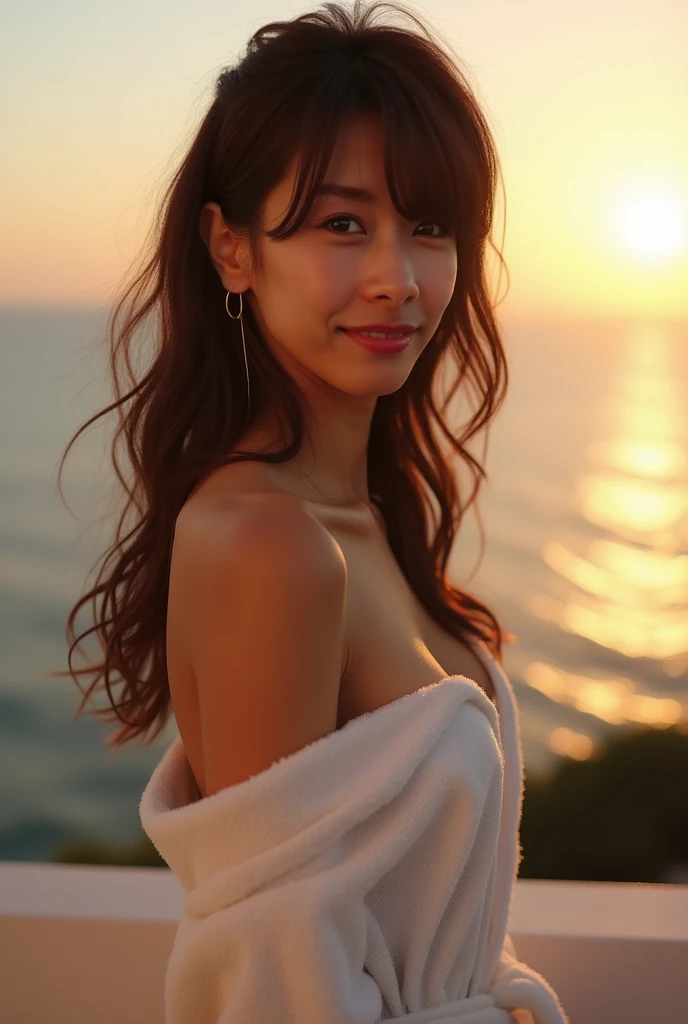 8K, (Surrealistic: 1.35), (Realistic: 1.4), 1 Beautiful Korean Girl, Smiling, One, Light Makeup, Masterpiece, Superb Quality, High Quality, One, No Panties, No Bra, Latin, Puberty, One Girl, ((Fully Nude!)) , ((Completely naked!) no bra, no panties)), ((perfect body)), ((best image quality)), ((Hola)), ((very delicate and beautiful)), ((very shallow depth of field)), nffsw, ((incredibly shallow depth of field. Familiar with)), (((very delicate and beautiful))), (((very shallow depth of field))), nffsw, (((incredibly absurd))), (((perfect body))), (((dark hair ))))), (((long hair)))), (((camera eye))), (((small))), (((happy best smile))), poor, self + background, dynamic angle, female focus, {light particles}, detailed background, ((paul hedley)), soft lighting, (dramatic) sunset), sunset, very beautiful sunset, live action, realistic, top angle, cute smile, (background blur), 18 years old, skinny, ((wind)), ((movement ))), ((emotion)), ((colorful)), ((baby face)), ((beautiful teeth)), withering, ocean background