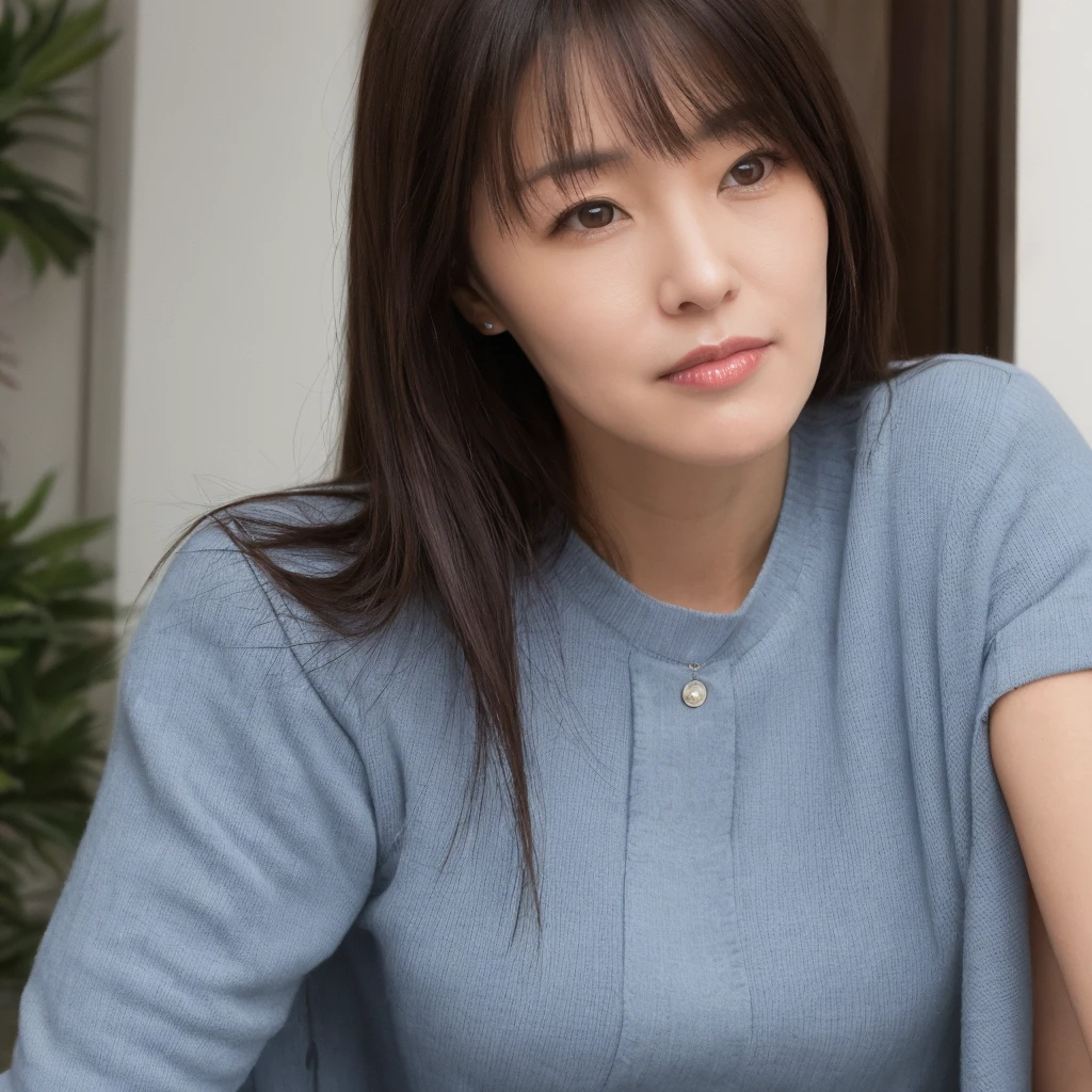 ((Highest quality)), Woman with beautiful face, perfect body,Mine Fujiko、Light clothing