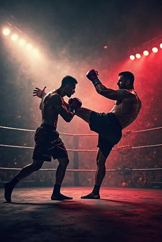 Boxing Match, by Jarek Kubicki, best quality, masterpiece, very aesthetic, perfect composition, intricate details, ultra-detailed