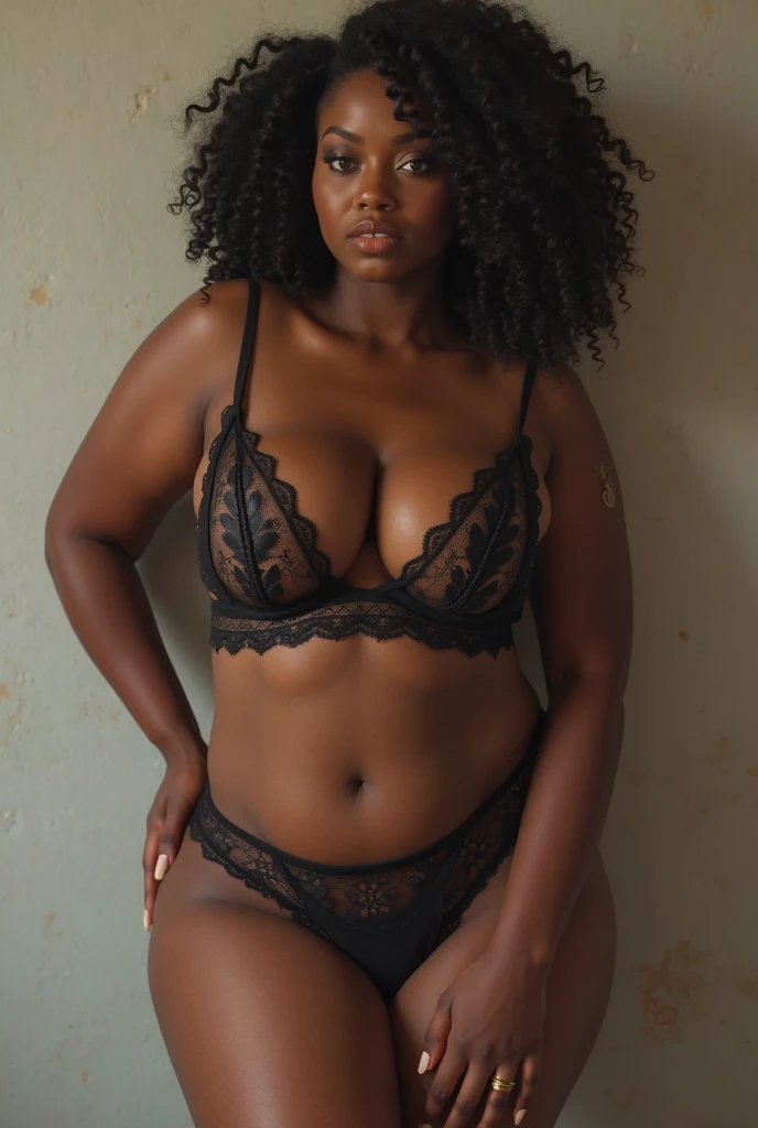 Female, 40 year old, nsfw, hairy pussy, thick body, dark skin, saggy , african