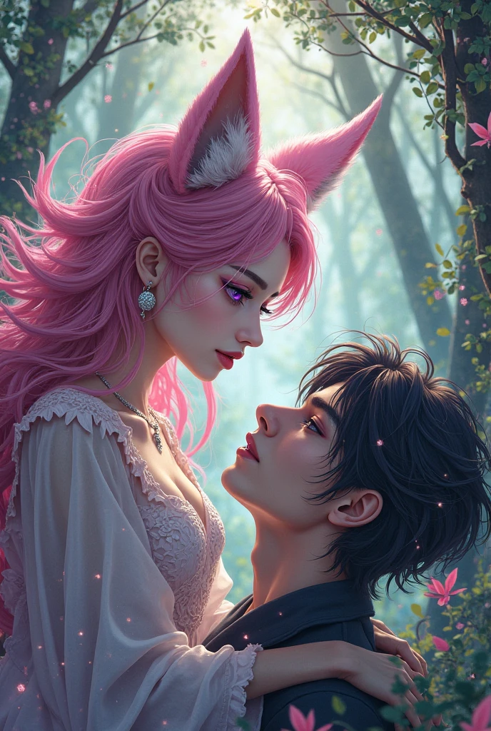 ((masterpiece,best quality)), Draculaura_MH, pink top, black hair, pink hair, multicolored hair, pointy ears, pink knee boots, solo, smiling, r1ge, focus on ass!!!!!!!!, extremely detailed ass, focus on ass, sweaty ass, pink crop top, blushing, sweaty blushy face. ass focus, seductive eyes, vampire fang teeth boy is kneeling before her ass sniffing it and caressing her ass cheeks, boys hands is on her ass and he is sniffing her ass crack, Draculaura_MH hand is on the boys head petting his head, boy is worshipping Draculaura_MH ass