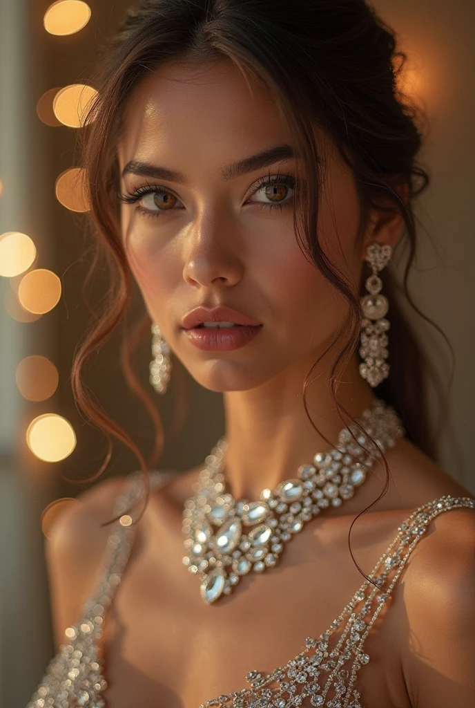 A beautiful, elegant housewife in a cozy and stylish interior, (best quality,4k,8k,highres,masterpiece:1.2),ultra-detailed,(realistic,photorealistic,photo-realistic:1.37),HDR,UHD,studio lighting,ultra-fine painting,sharp focus,physically-based rendering,extreme detail description,professional,vivid colors,bokeh,portrait,intricate details,chiaroscuro lighting,dramatic lighting,warm tones,glowing skin,luxurious fabrics,detailed jewelry,seductive expression,perfectly manicured hands,flowing hair,alluring gaze